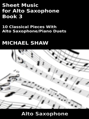 cover image of Sheet Music for Alto Saxophone